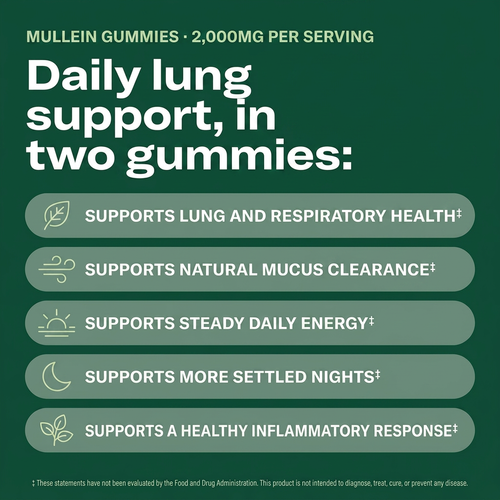 Daily lung support, in two gummies